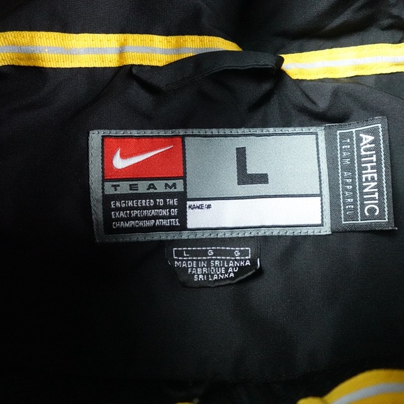 Iowa Hawkeyes Jacket Mens Large Nike Full Zip Y2K Swoosh Caitlin Clark Black - Picture 6 of 11
